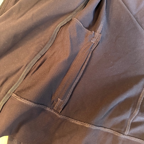 Lululemon Precision Jacket Navy Asymmetrical Zip Up Jacket Size 10 - Picture 4 of 11